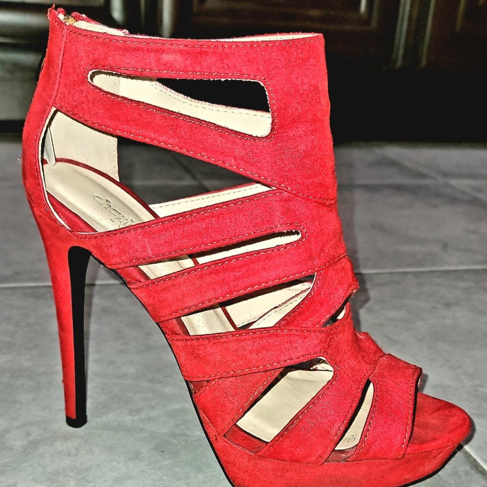 Charlotte Russe Red Heels, size 8